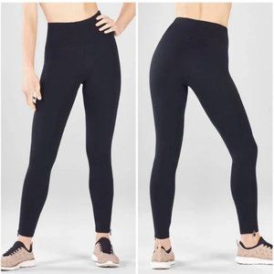 NWT Fabletics Women's Lynna High-Waisted Pant with Ankle Zipper Black Size Med